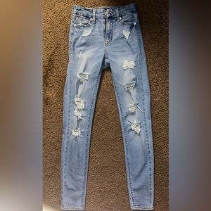 Aeropostale High Rise Curvy Jeggings